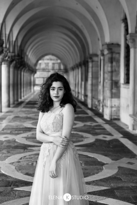 beautiful girl in Venice