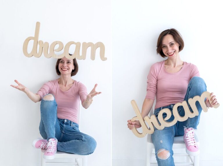 foto di personal branding con segno dream - elena k studio - fotografa di branding Milano